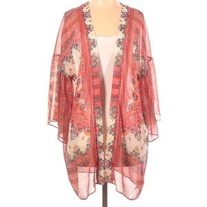 American Eagle Outfitters Boho Sheer Patterned Kimono -  Size XS/S